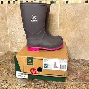 Kamik little girls rain boots